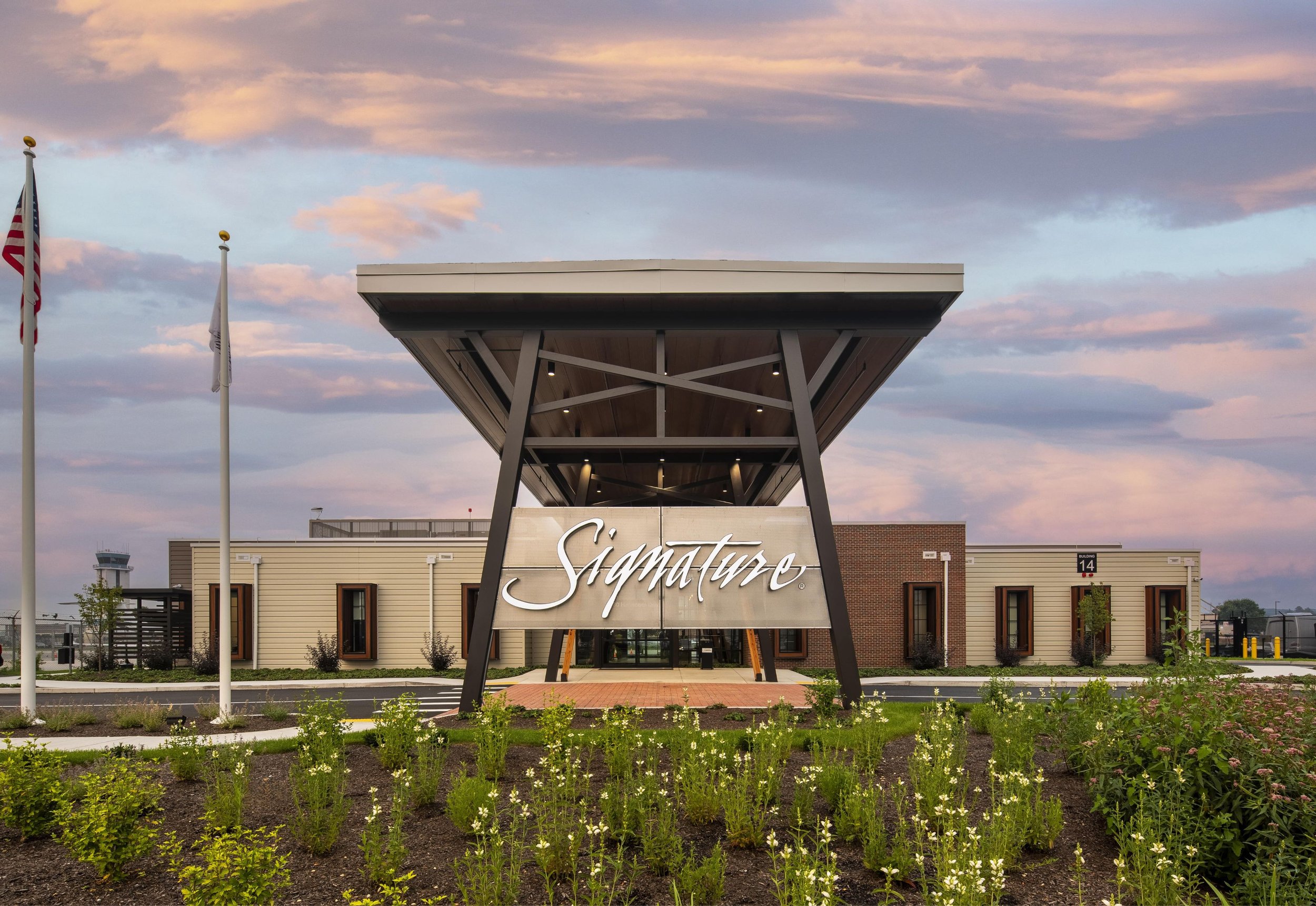 View of Signature Aviation | Bedford Facility